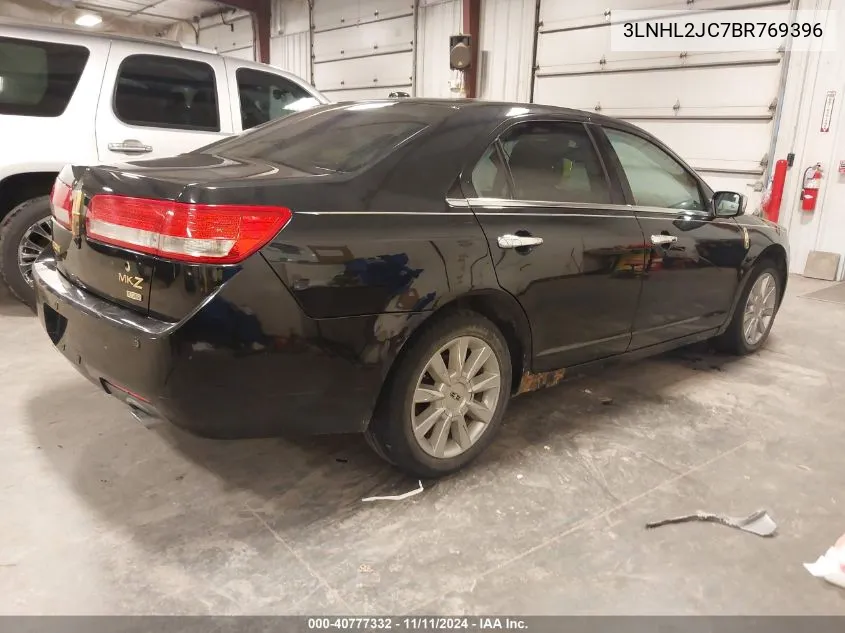 2011 Lincoln Mkz VIN: 3LNHL2JC7BR769396 Lot: 40777332