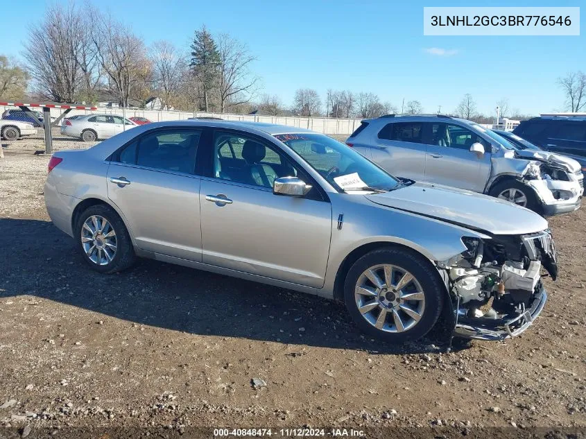 2011 Lincoln Mkz VIN: 3LNHL2GC3BR776546 Lot: 40848474