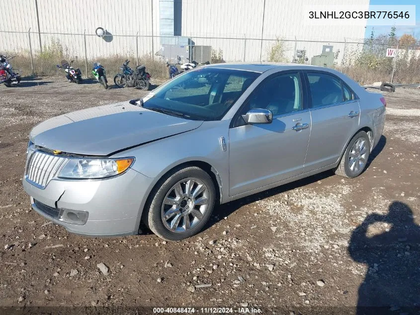 2011 Lincoln Mkz VIN: 3LNHL2GC3BR776546 Lot: 40848474