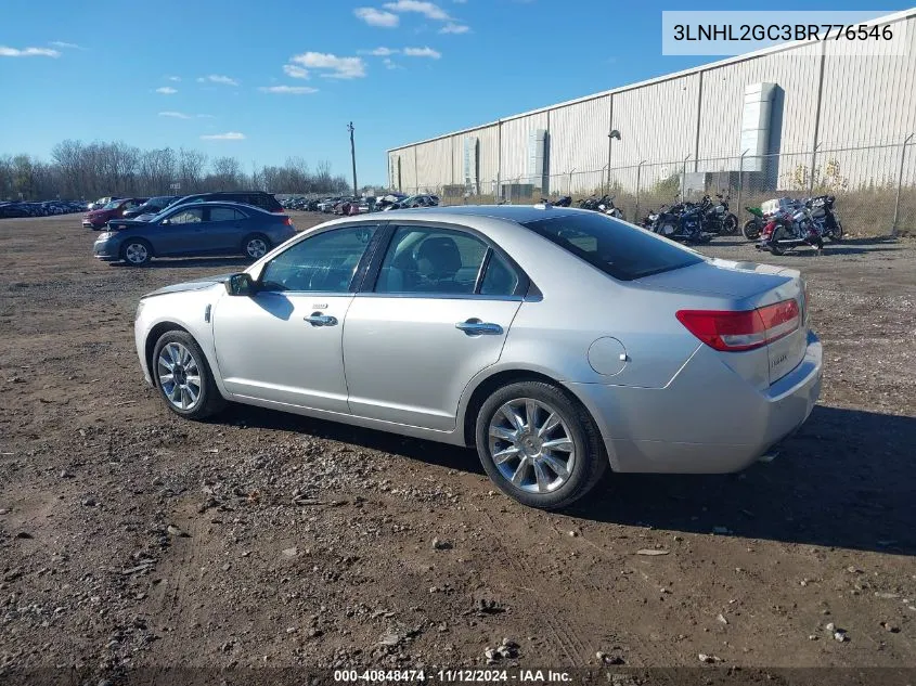 2011 Lincoln Mkz VIN: 3LNHL2GC3BR776546 Lot: 40848474