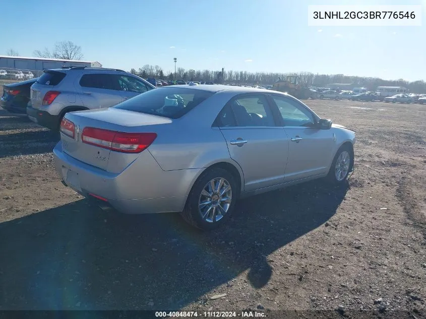 2011 Lincoln Mkz VIN: 3LNHL2GC3BR776546 Lot: 40848474