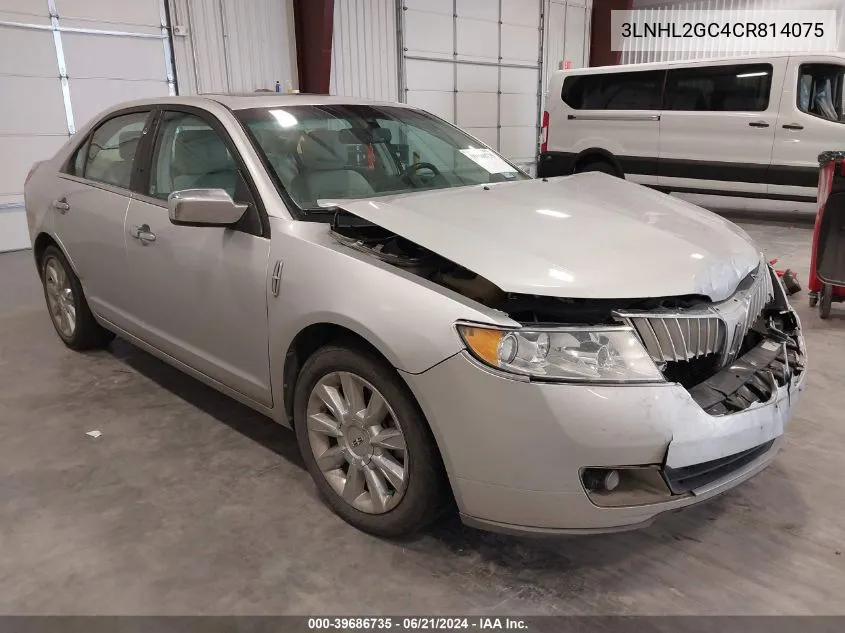 2012 Lincoln Mkz VIN: 3LNHL2GC4CR814075 Lot: 39686735