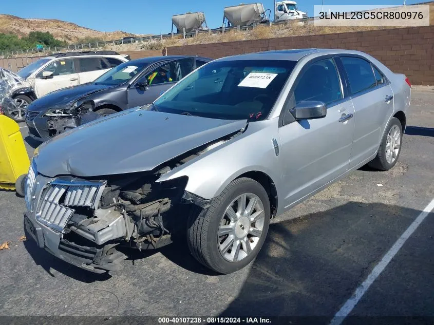 2012 Lincoln Mkz VIN: 3LNHL2GC5CR800976 Lot: 40107238