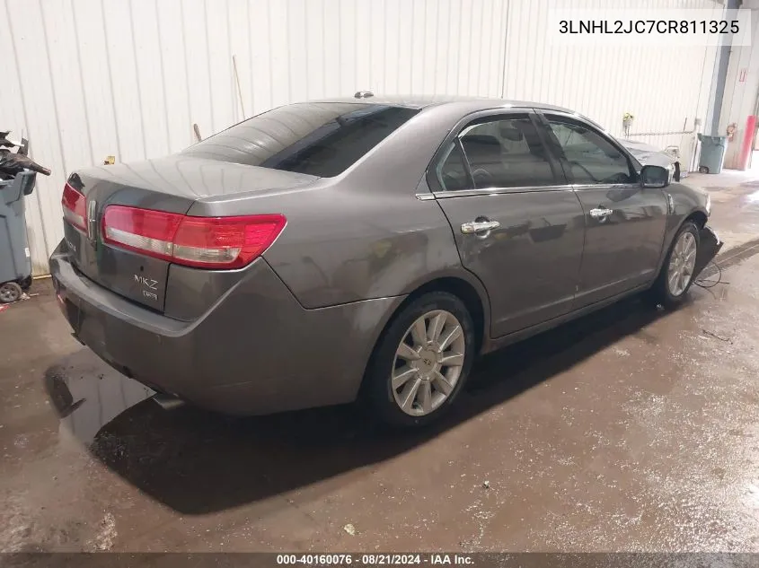 2012 Lincoln Mkz VIN: 3LNHL2JC7CR811325 Lot: 40160076