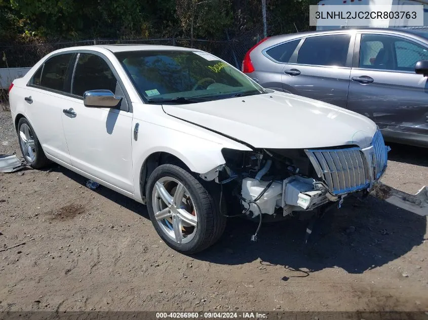 3LNHL2JC2CR803763 2012 Lincoln Mkz