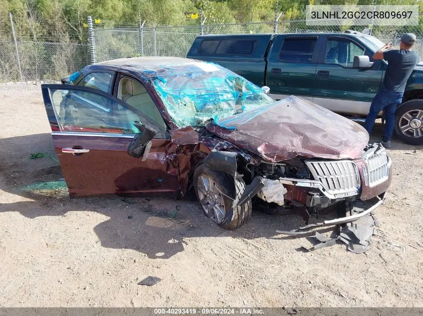 2012 Lincoln Mkz VIN: 3LNHL2GC2CR809697 Lot: 40293419