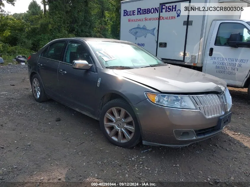 2012 Lincoln Mkz VIN: 3LNHL2JC3CR800306 Lot: 40295944