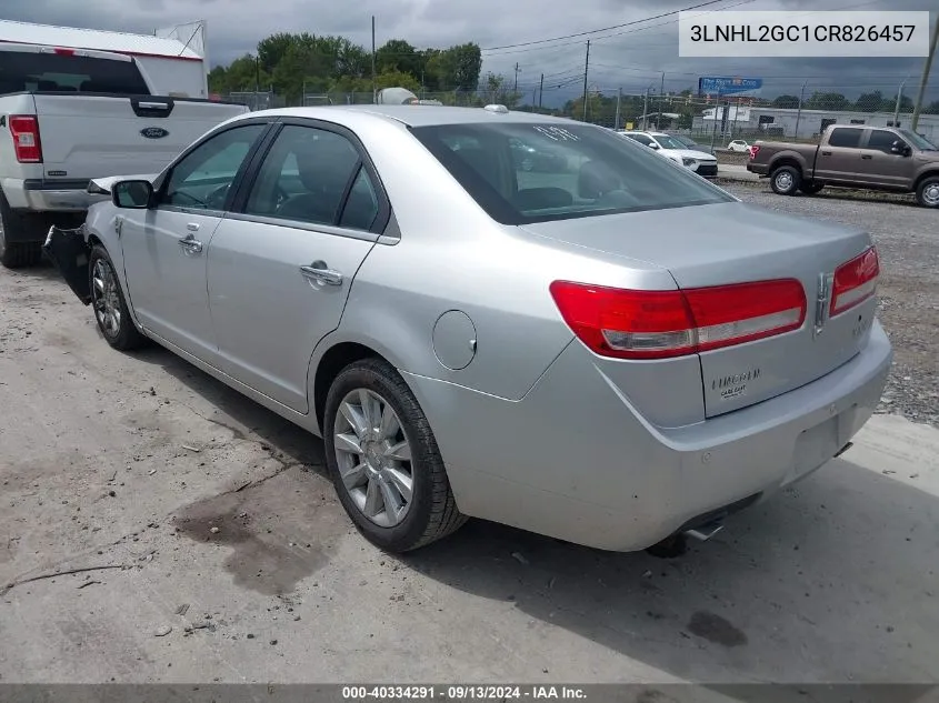 2012 Lincoln Mkz VIN: 3LNHL2GC1CR826457 Lot: 40334291