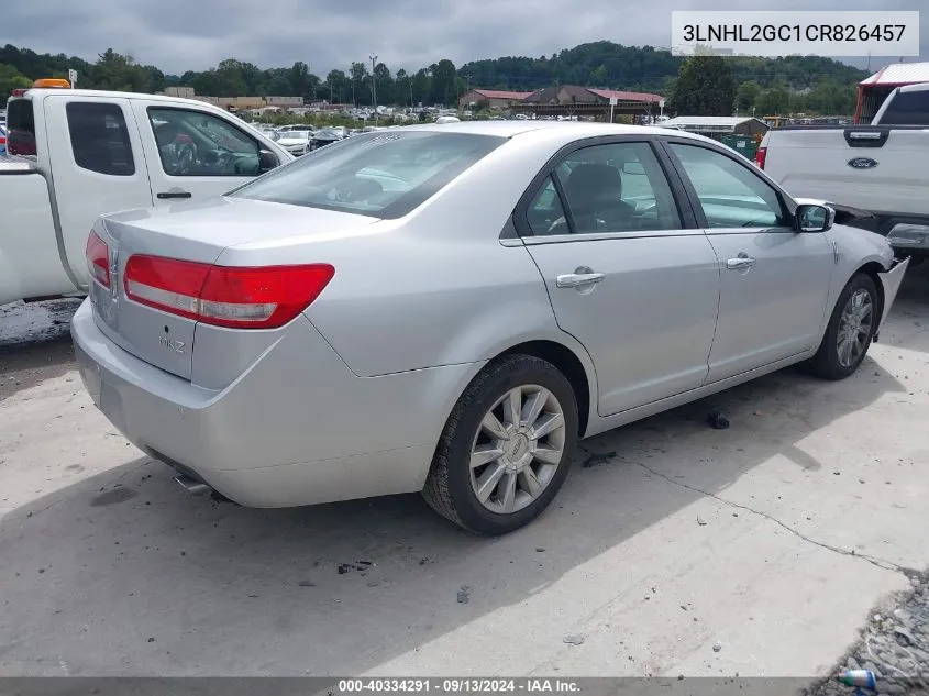 2012 Lincoln Mkz VIN: 3LNHL2GC1CR826457 Lot: 40334291