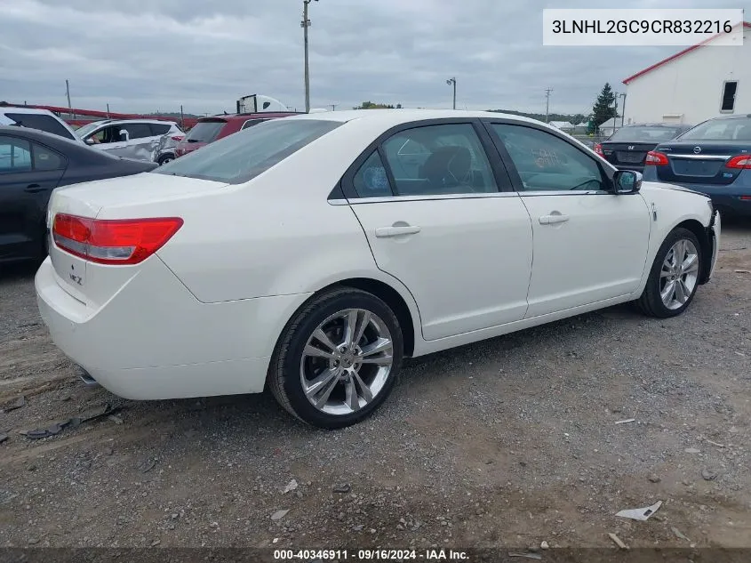 2012 Lincoln Mkz VIN: 3LNHL2GC9CR832216 Lot: 40346911