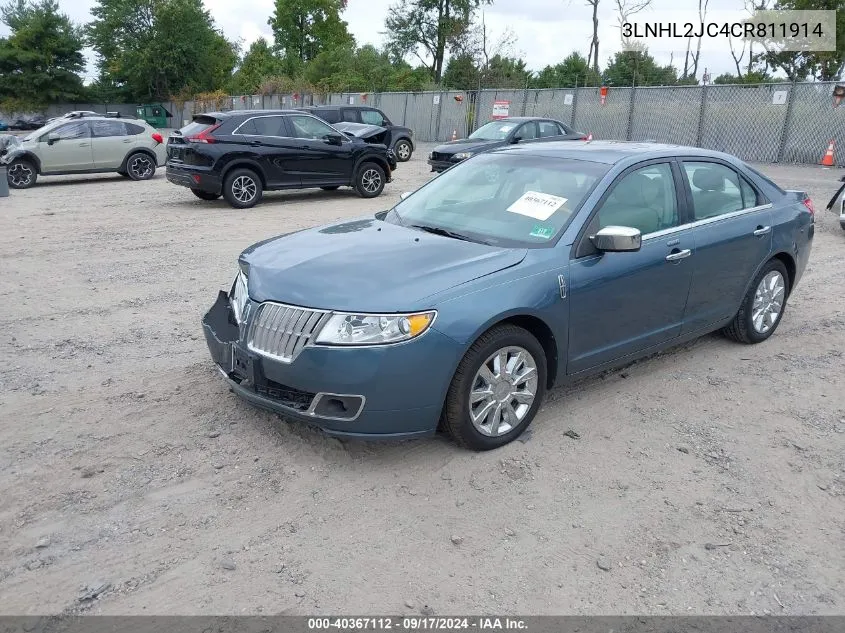 2012 Lincoln Mkz VIN: 3LNHL2JC4CR811914 Lot: 40367112