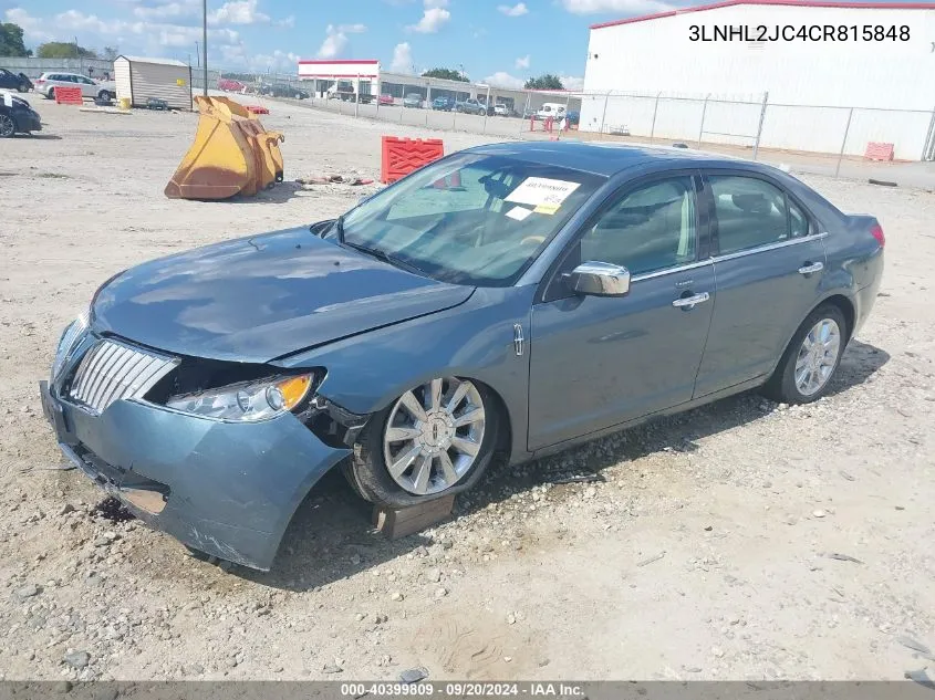 3LNHL2JC4CR815848 2012 Lincoln Mkz