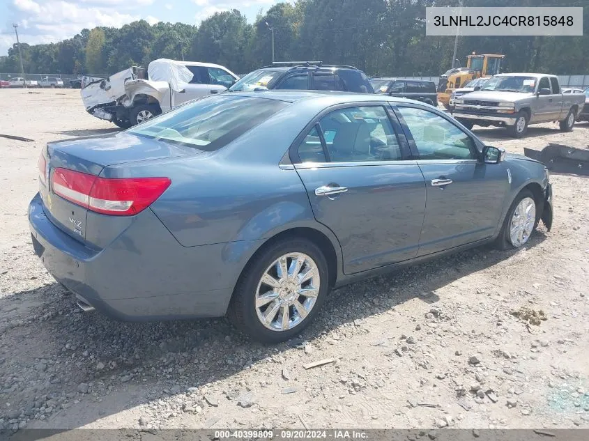 3LNHL2JC4CR815848 2012 Lincoln Mkz