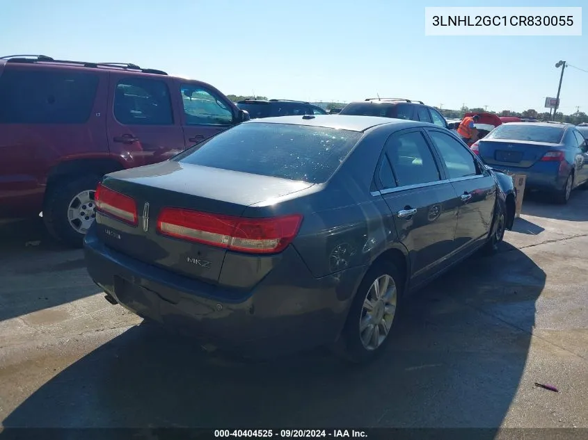 2012 Lincoln Mkz VIN: 3LNHL2GC1CR830055 Lot: 40404525