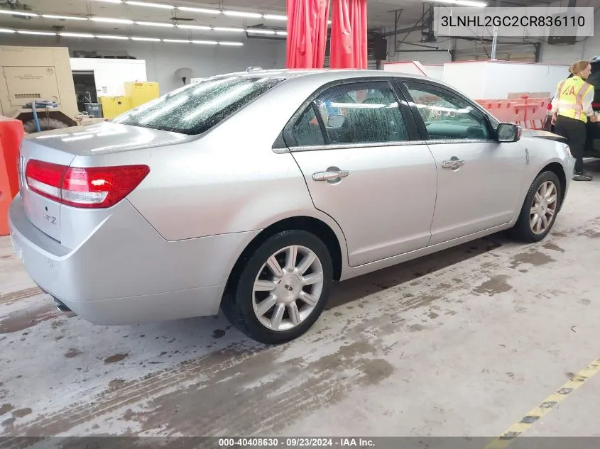 3LNHL2GC2CR836110 2012 Lincoln Mkz