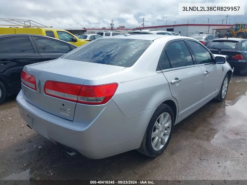 3LNDL2L38CR829957 2012 Lincoln Mkz Hybrid