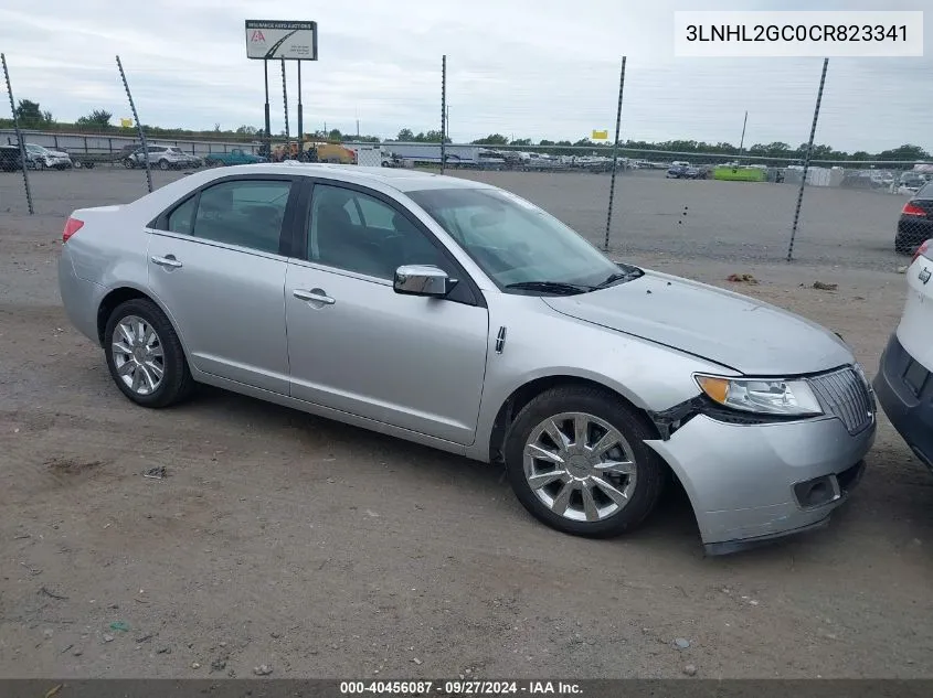 2012 Lincoln Mkz VIN: 3LNHL2GC0CR823341 Lot: 40456087