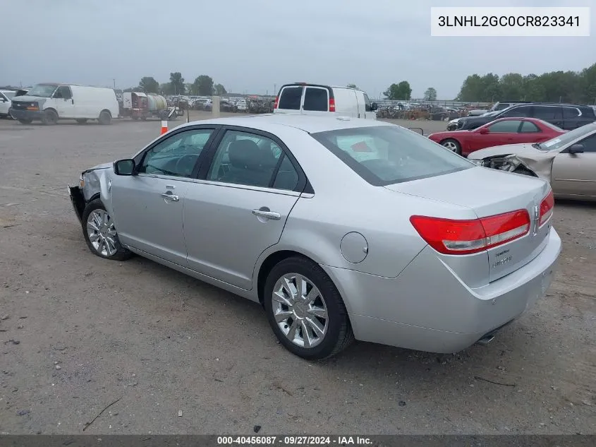 2012 Lincoln Mkz VIN: 3LNHL2GC0CR823341 Lot: 40456087