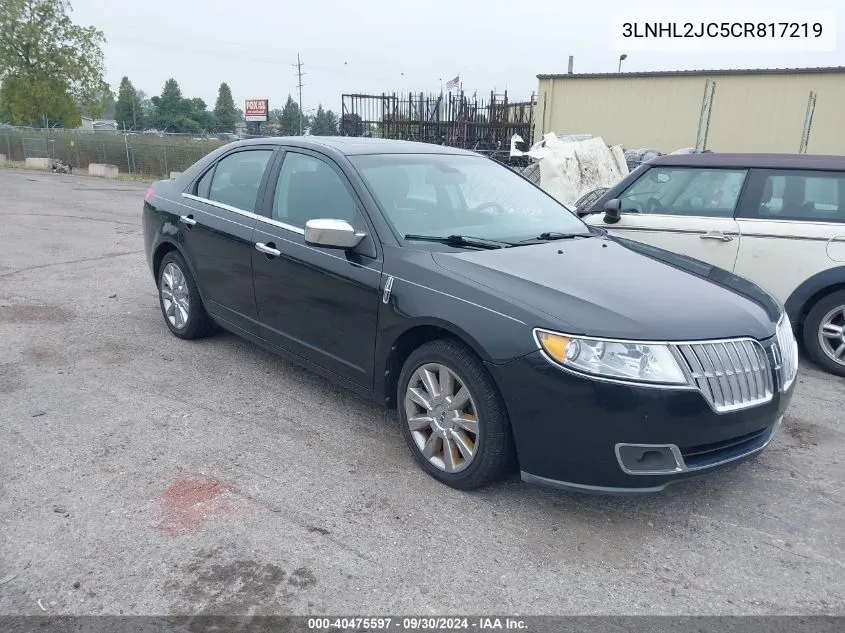 2012 Lincoln Mkz VIN: 3LNHL2JC5CR817219 Lot: 40475597