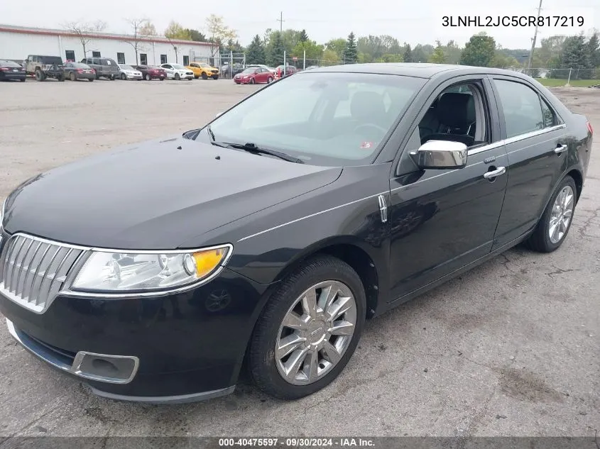 2012 Lincoln Mkz VIN: 3LNHL2JC5CR817219 Lot: 40475597