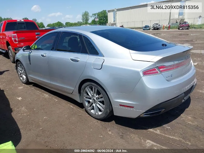 2013 Lincoln Mkz VIN: 3LN6L2G9XDR815356 Lot: 39604092