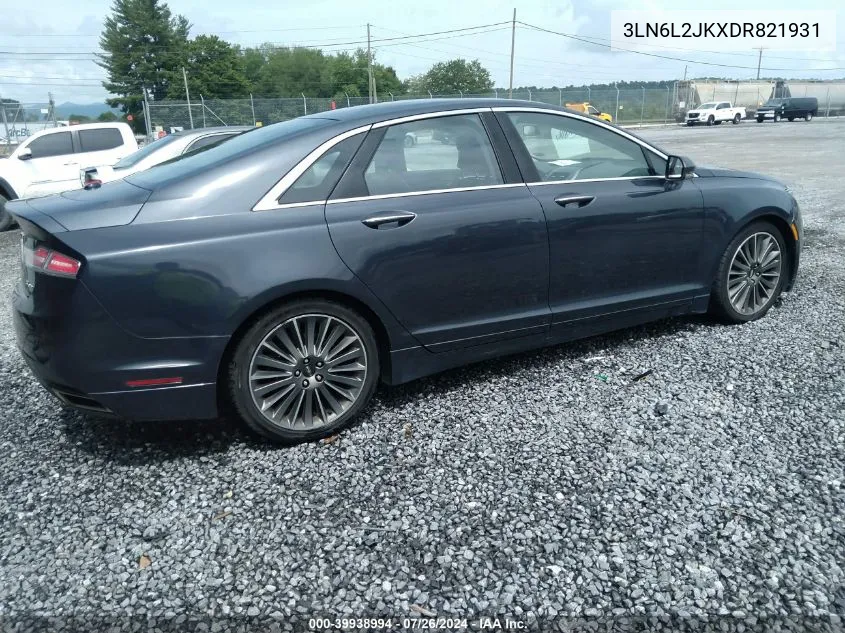 2013 Lincoln Mkz VIN: 3LN6L2JKXDR821931 Lot: 39938994