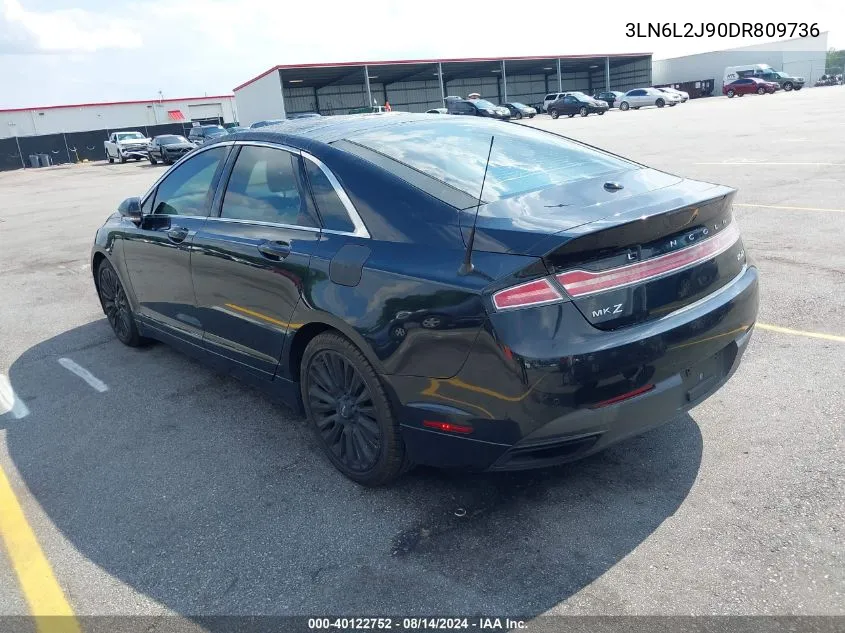 2013 Lincoln Mkz VIN: 3LN6L2J90DR809736 Lot: 40122752