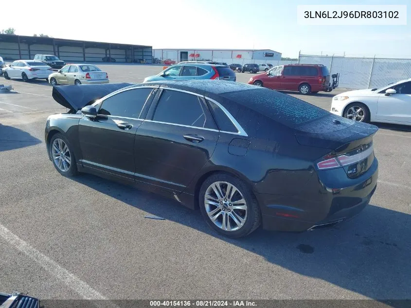 2013 Lincoln Mkz VIN: 3LN6L2J96DR803102 Lot: 40154136