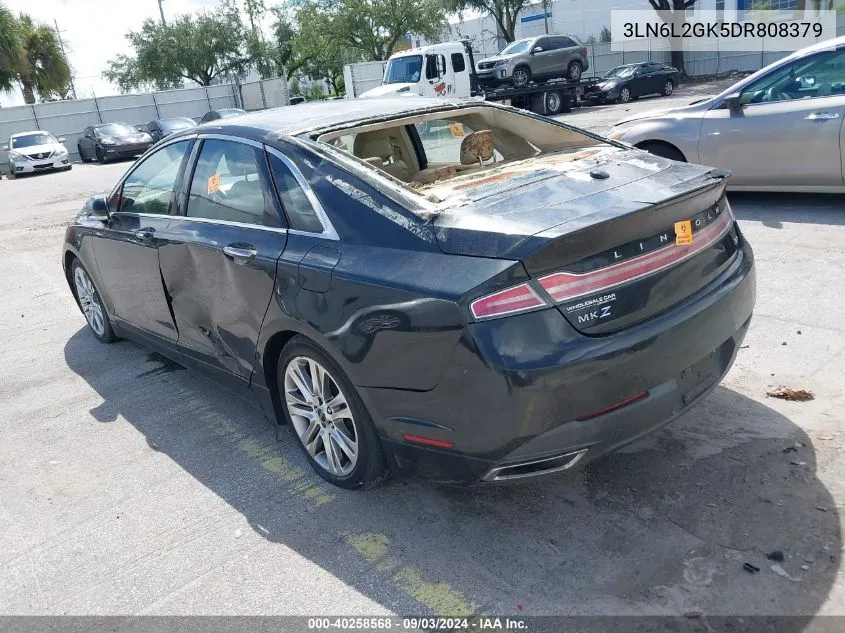 2013 Lincoln Mkz VIN: 3LN6L2GK5DR808379 Lot: 40258568