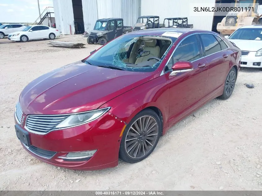 2013 Lincoln Mkz VIN: 3LN6L2JK0DR801171 Lot: 40316171