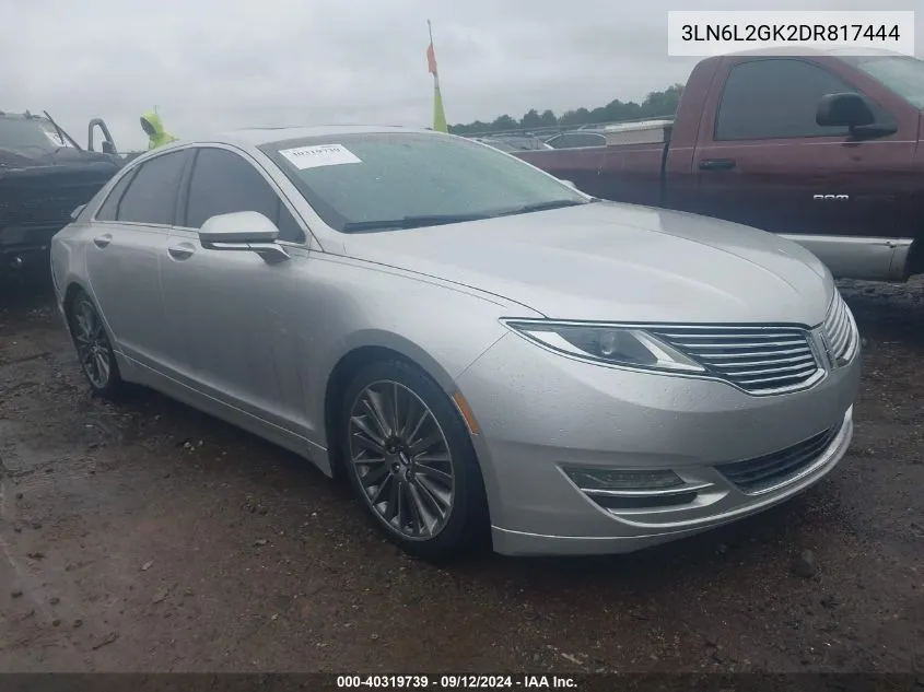 3LN6L2GK2DR817444 2013 Lincoln Mkz