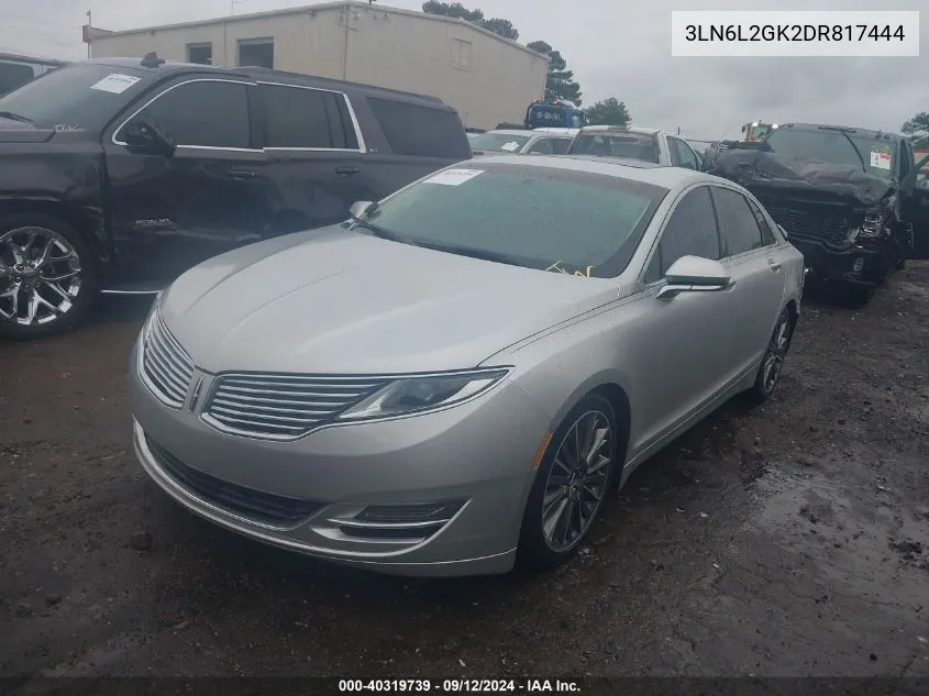 3LN6L2GK2DR817444 2013 Lincoln Mkz