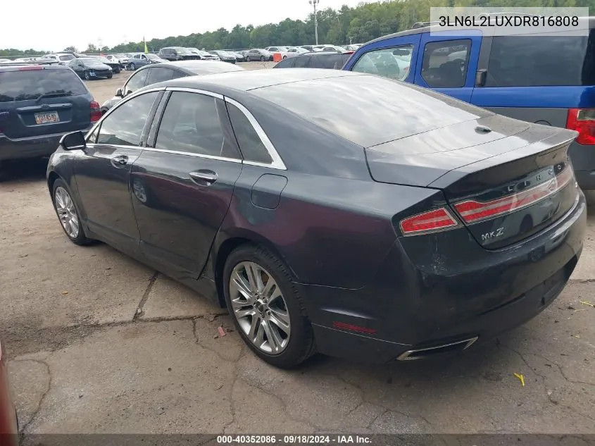 2013 Lincoln Mkz Hybrid VIN: 3LN6L2LUXDR816808 Lot: 40352086