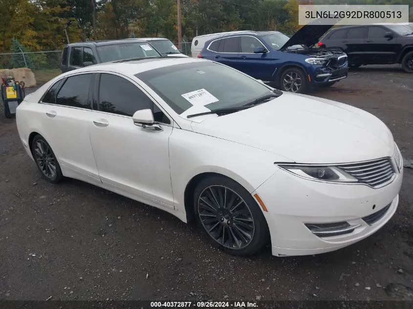 2013 Lincoln Mkz VIN: 3LN6L2G92DR800513 Lot: 40372877