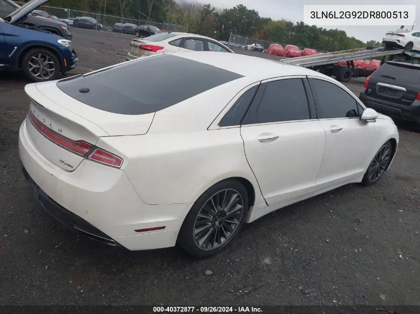 2013 Lincoln Mkz VIN: 3LN6L2G92DR800513 Lot: 40372877