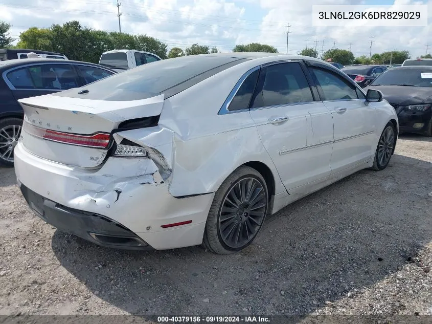 2013 Lincoln Mkz VIN: 3LN6L2GK6DR829029 Lot: 40379156