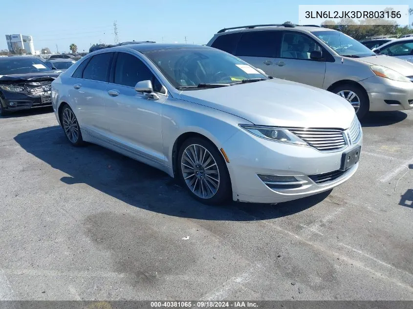 2013 Lincoln Mkz VIN: 3LN6L2JK3DR803156 Lot: 40381065