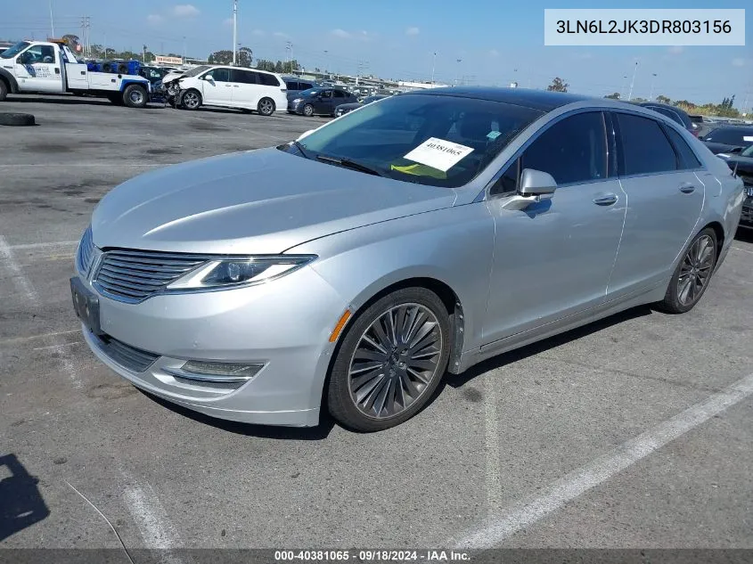 2013 Lincoln Mkz VIN: 3LN6L2JK3DR803156 Lot: 40381065