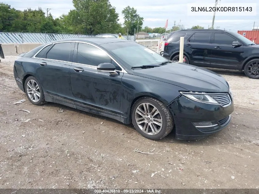 2013 Lincoln Mkz VIN: 3LN6L2GK0DR815143 Lot: 40426810