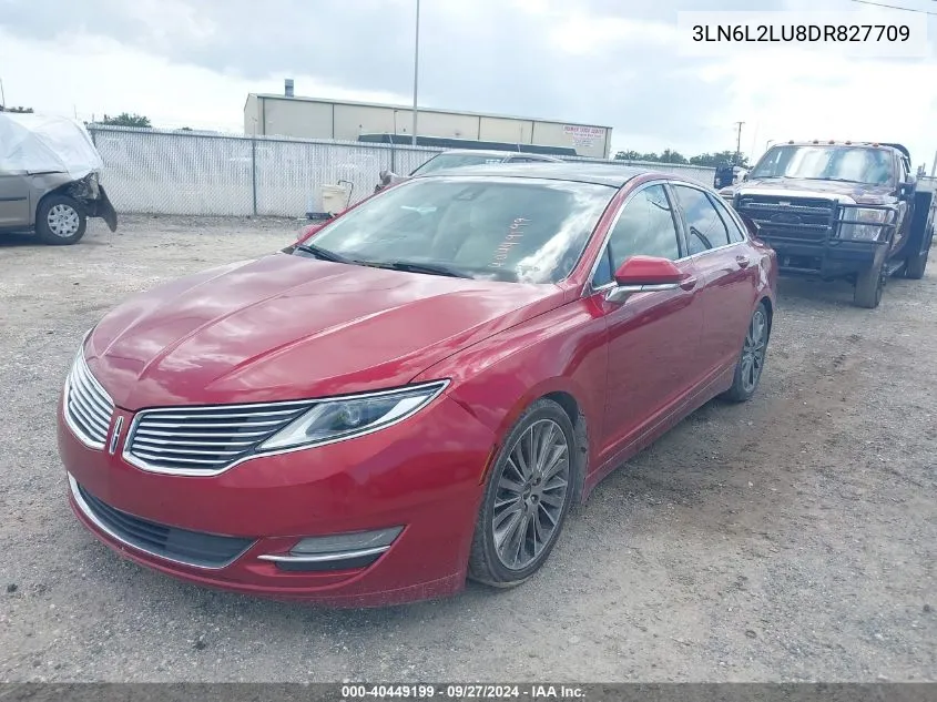 2013 Lincoln Mkz Hybrid VIN: 3LN6L2LU8DR827709 Lot: 40449199