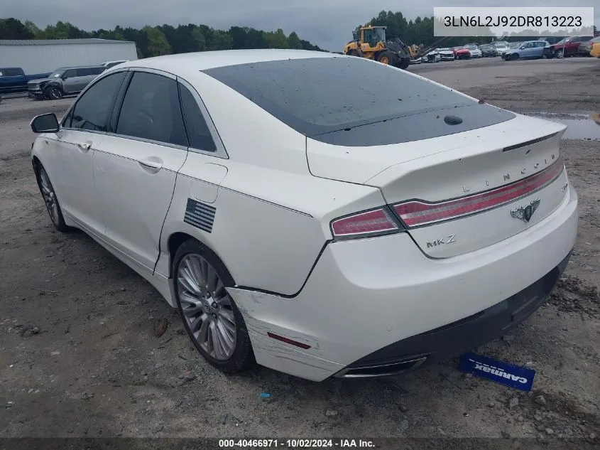 2013 Lincoln Mkz VIN: 3LN6L2J92DR813223 Lot: 40466971