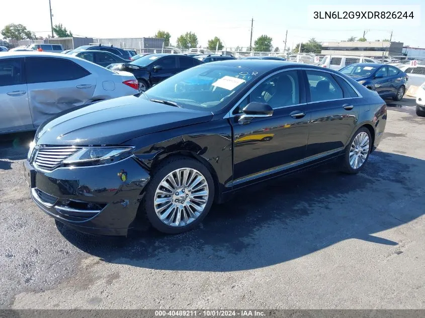 2013 Lincoln Mkz VIN: 3LN6L2G9XDR826244 Lot: 40489211