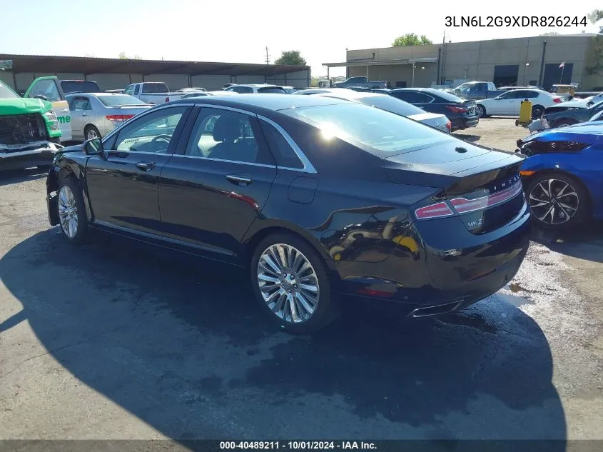 2013 Lincoln Mkz VIN: 3LN6L2G9XDR826244 Lot: 40489211