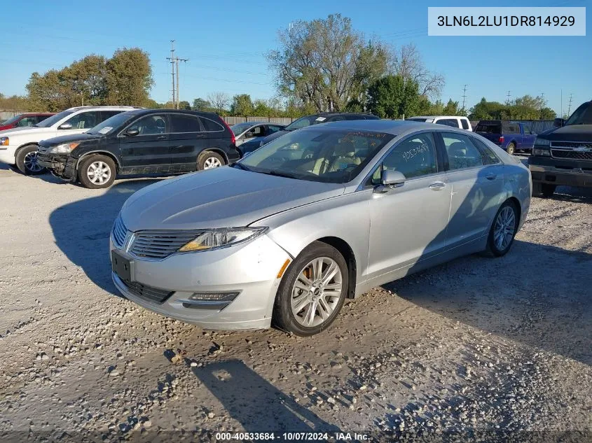 2013 Lincoln Mkz Hybrid Hybrid VIN: 3LN6L2LU1DR814929 Lot: 40533684