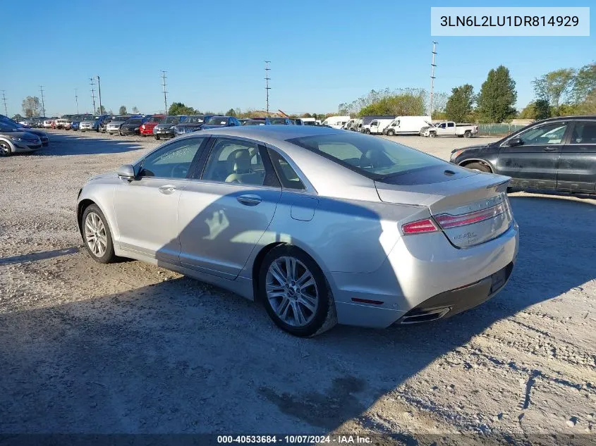 2013 Lincoln Mkz Hybrid Hybrid VIN: 3LN6L2LU1DR814929 Lot: 40533684