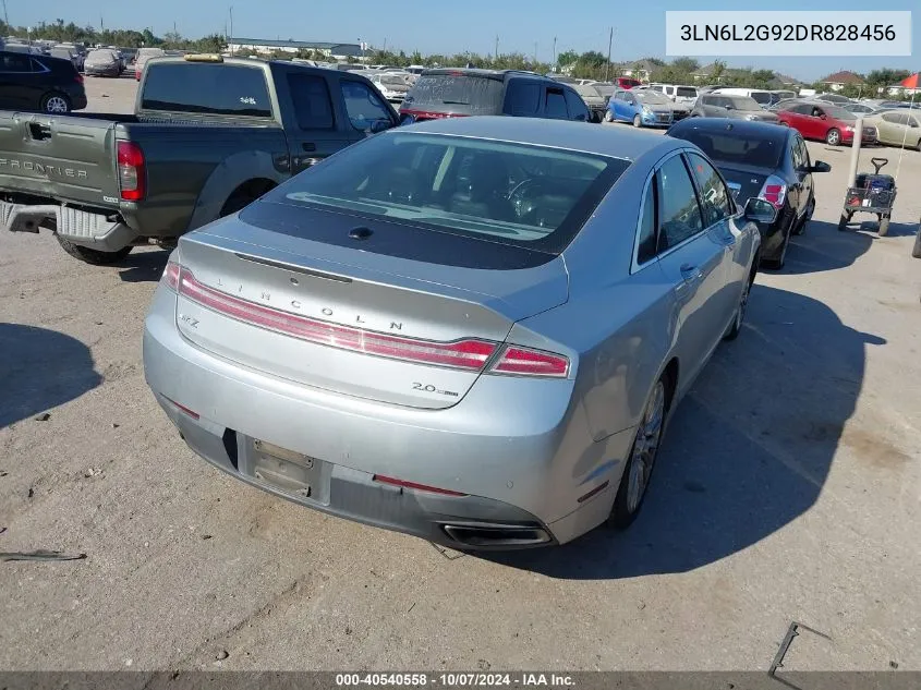 2013 Lincoln Mkz VIN: 3LN6L2G92DR828456 Lot: 40540558