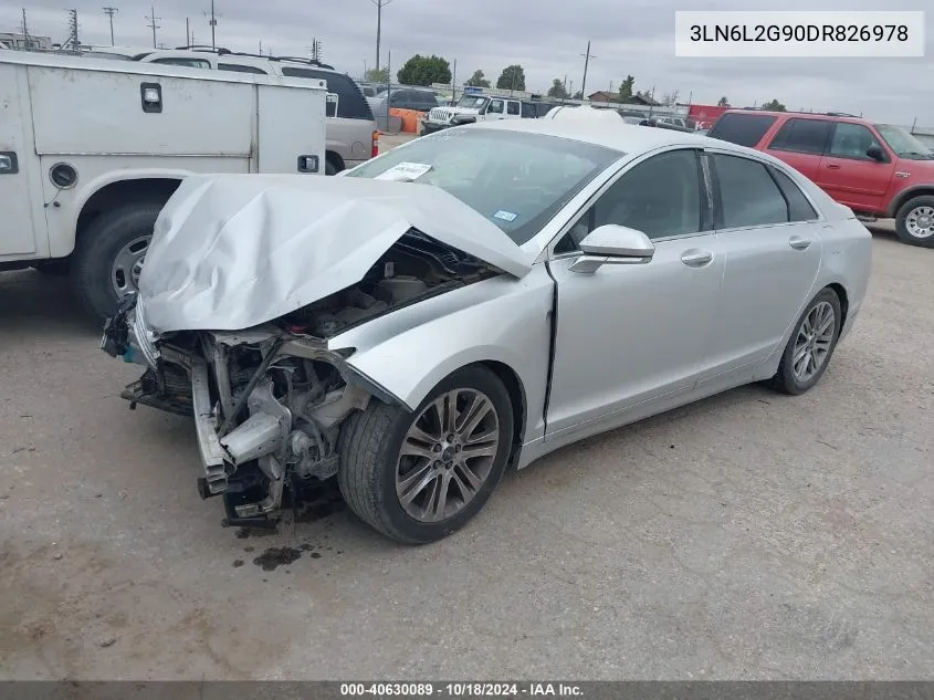 2013 Lincoln Mkz VIN: 3LN6L2G90DR826978 Lot: 40630089