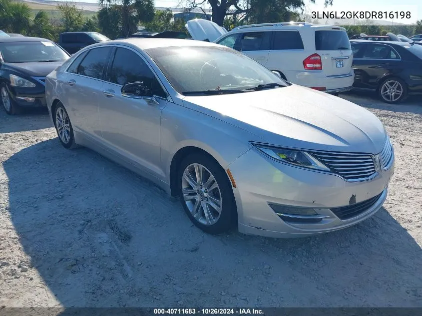 2013 Lincoln Mkz VIN: 3LN6L2GK8DR816198 Lot: 40711683