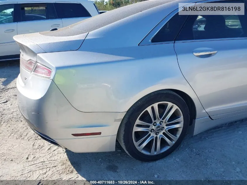 2013 Lincoln Mkz VIN: 3LN6L2GK8DR816198 Lot: 40711683