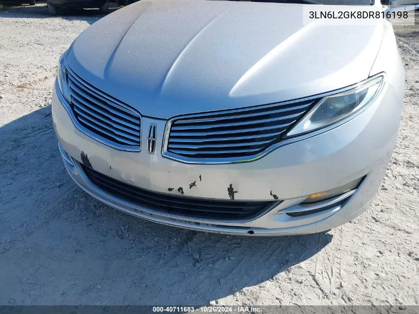 2013 Lincoln Mkz VIN: 3LN6L2GK8DR816198 Lot: 40711683